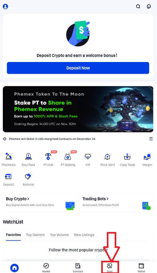 Como depositar e negociar criptografia na Phemex Como depositar e negociar criptografia na Phemex