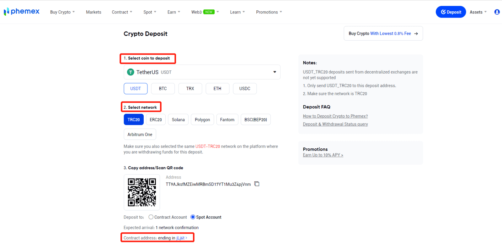 Come accedere e depositare su Phemex Come accedere e depositare su Phemex