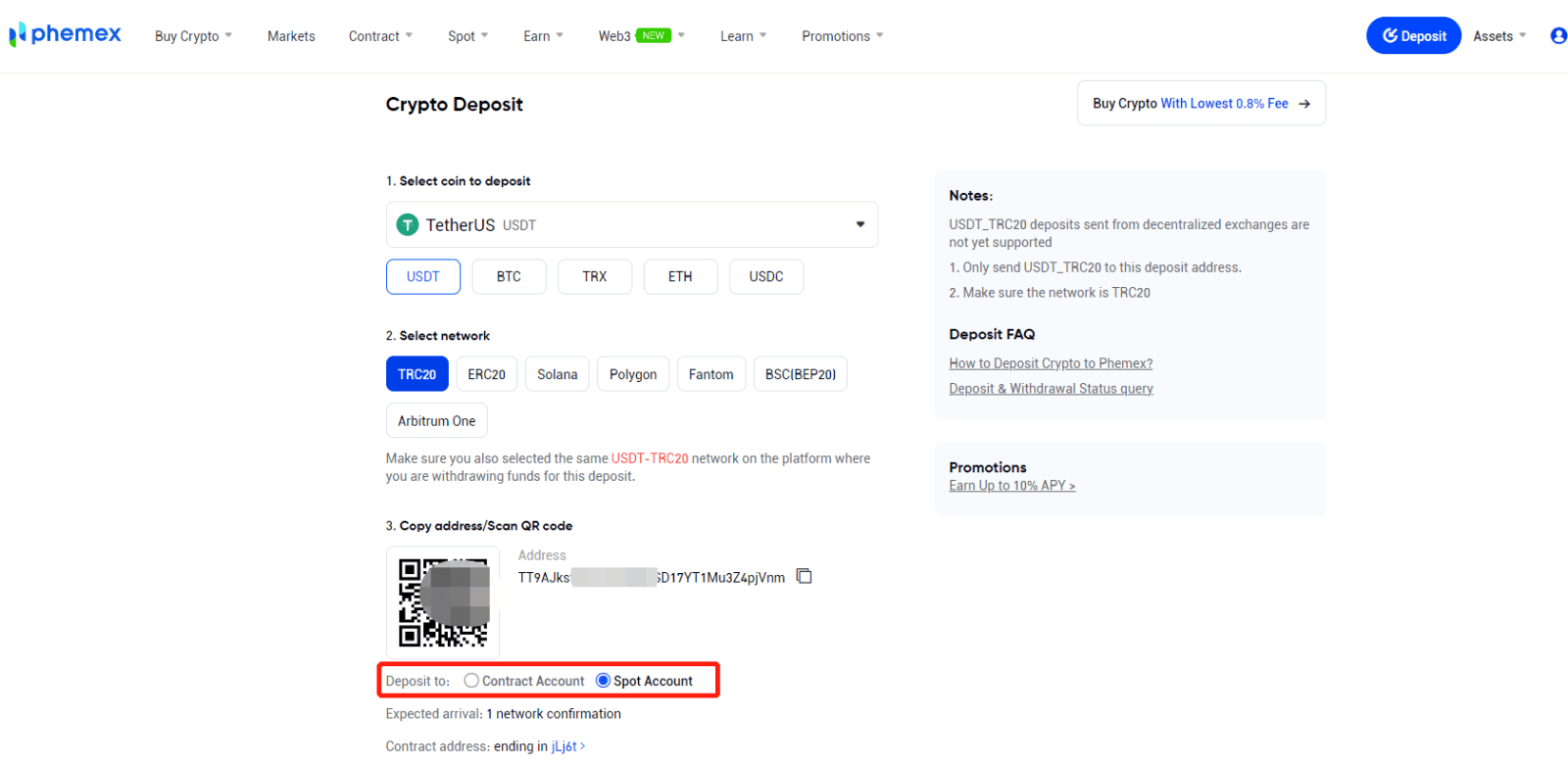 Come accedere e depositare su Phemex Come accedere e depositare su Phemex