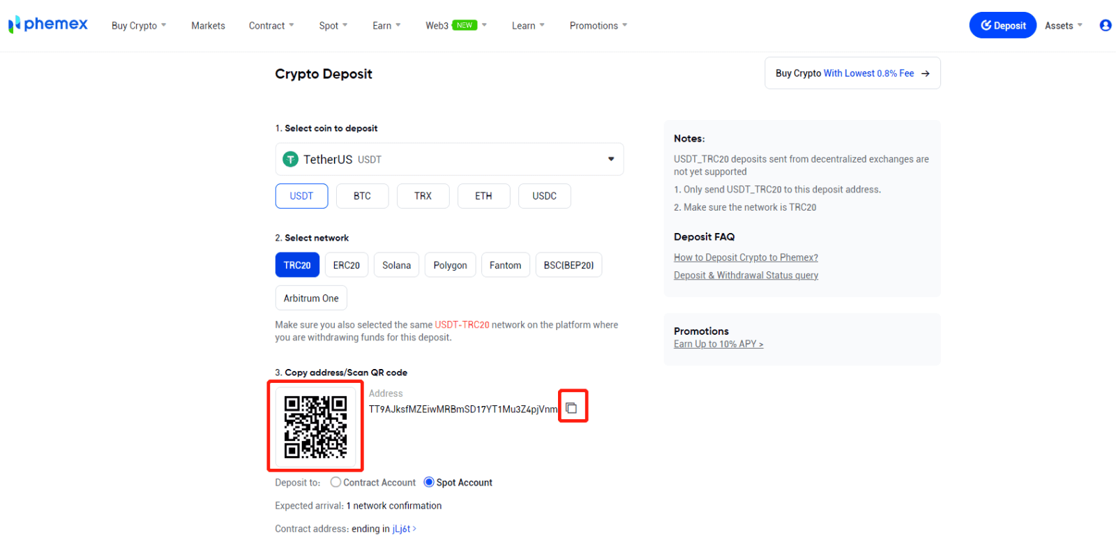 Come accedere e depositare su Phemex Come accedere e depositare su Phemex