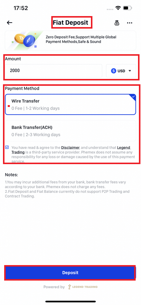 Como abrir uma conta e depositar na Phemex Como abrir uma conta e depositar na Phemex