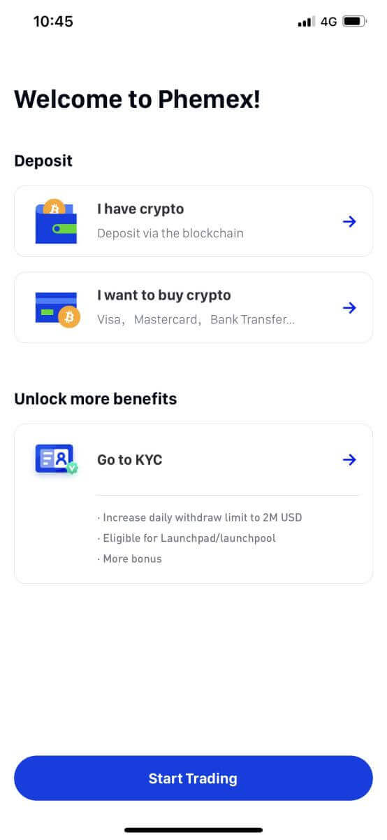 Como abrir uma conta e depositar na Phemex Como abrir uma conta e depositar na Phemex