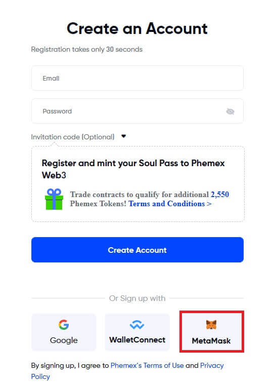 アカウントを開設して Phemex にサインインする方法 アカウントを開設して Phemex にサインインする方法