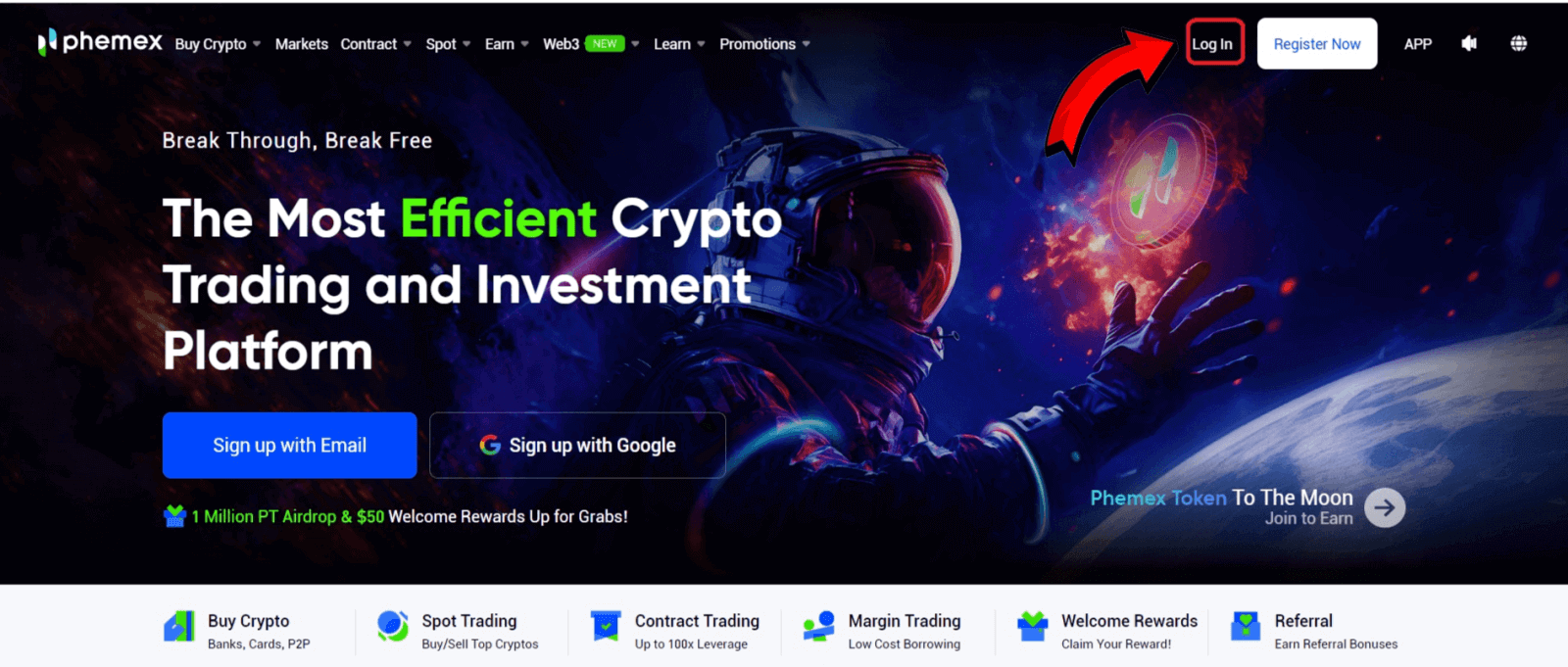 How to Sign in and Withdraw from Phemex How to Sign in and Withdraw from Phemex
