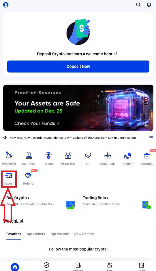 Como se inscrever e depositar no Phemex Como se inscrever e depositar no Phemex