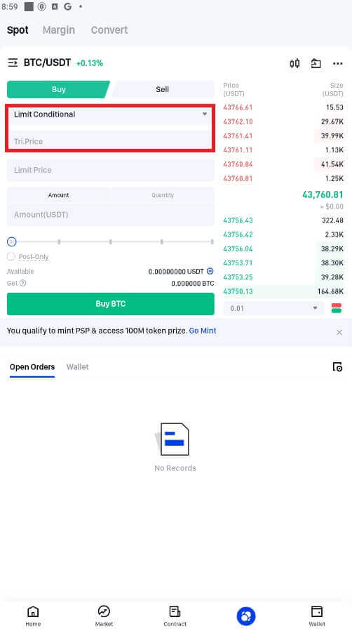 Cara Berdagang Kripto di Phemex
