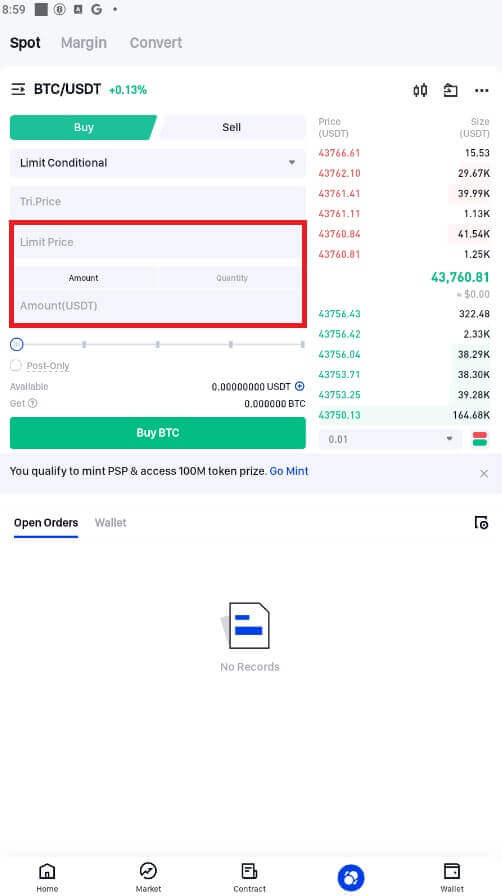 Cara Berdagang Kripto di Phemex