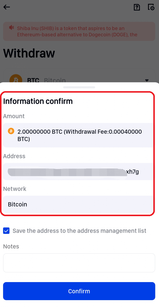 Comment se retirer de Phemex